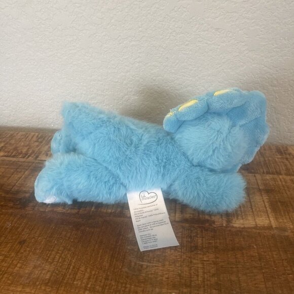 Little Miracles Blue Triceratops Dinosaur Plush 10" Stuffed Toy Lovey Baby - Picture 5 of 9